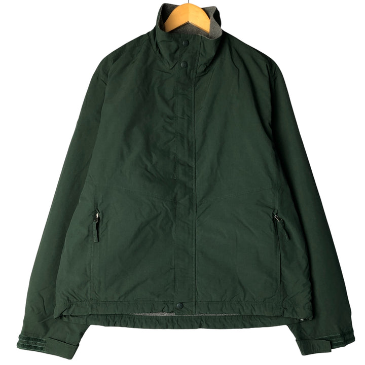 90s-00'S LLBean Nylon Jacket, Men's Size L Nylon Green type dark green Vintage Second Hand