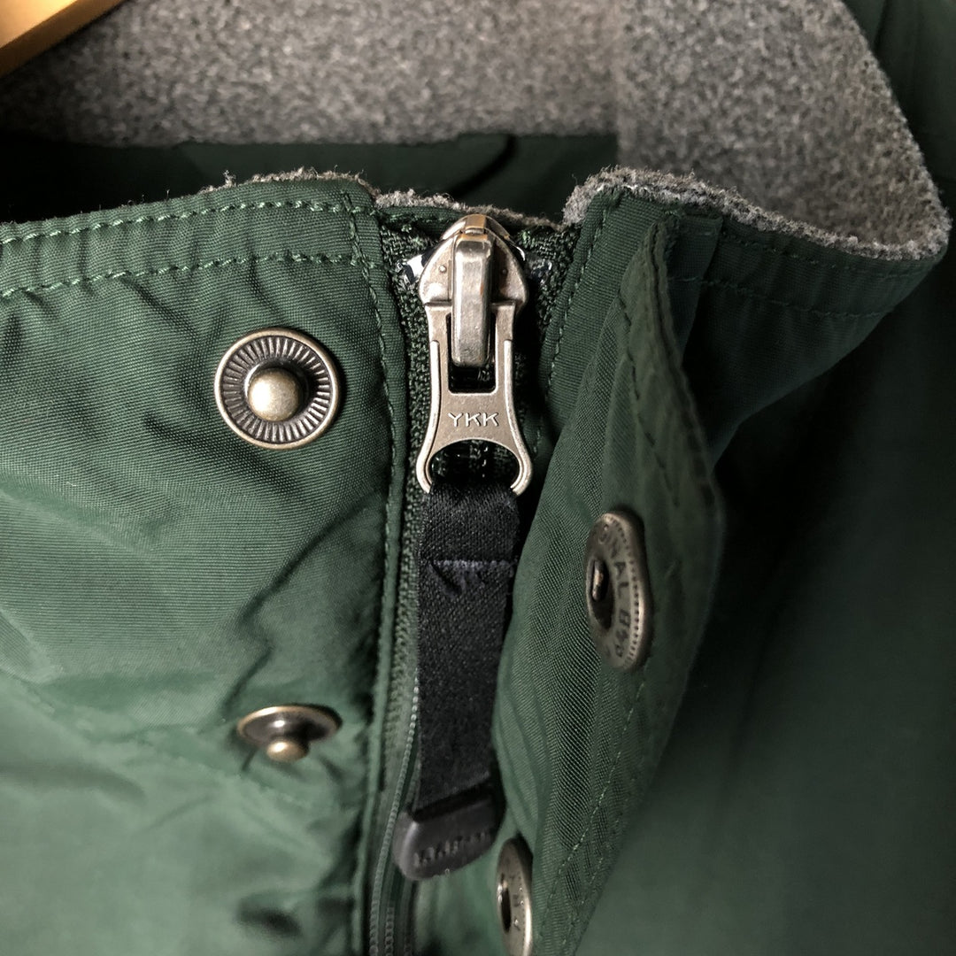 90s-00'S LLBean Nylon Jacket, Men's Size L Nylon Green type dark green Vintage Second Hand