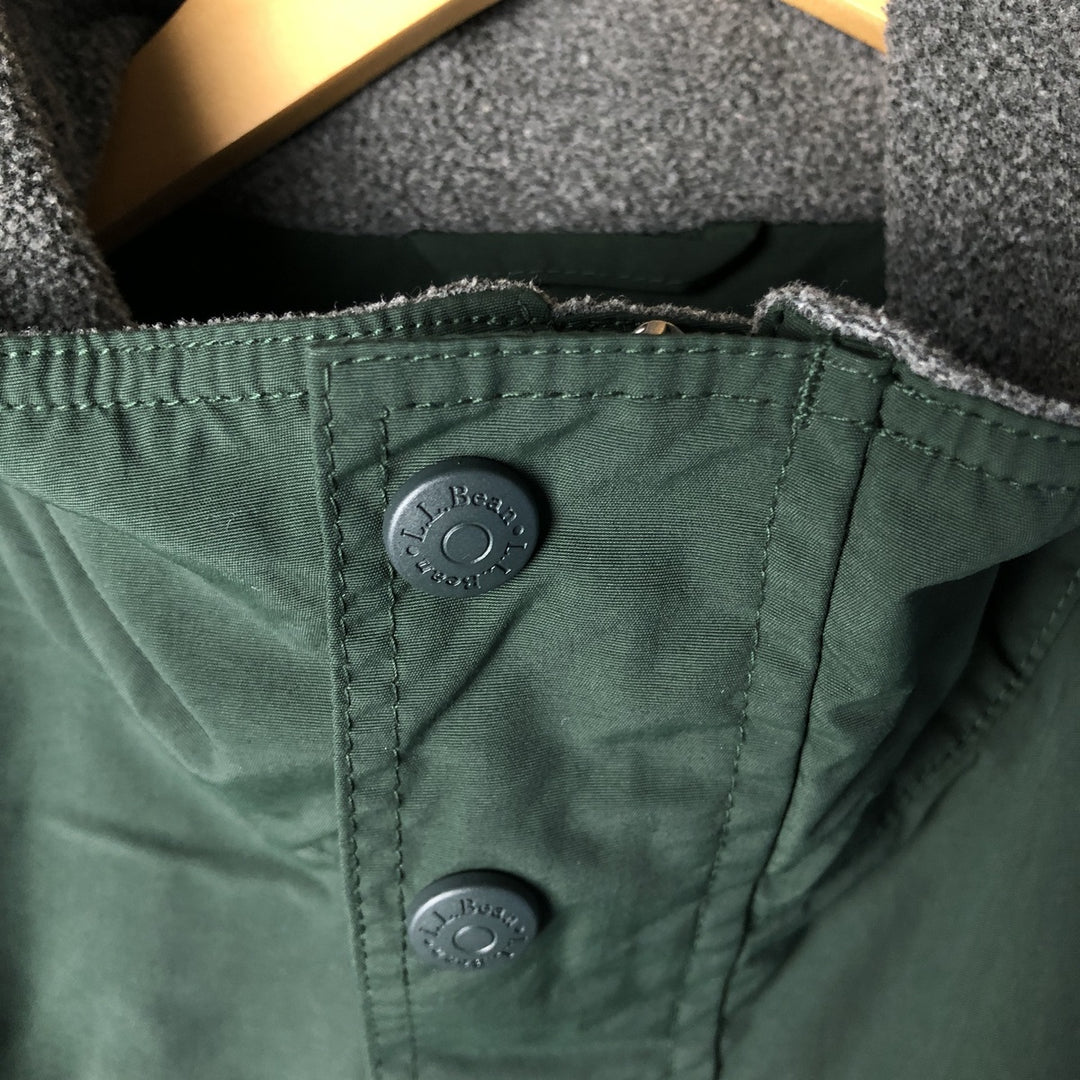 90s-00'S LLBean Nylon Jacket, Men's Size L Nylon Green type dark green Vintage Second Hand