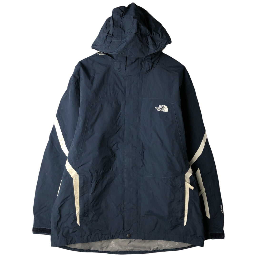 2000'S The North Face Hyvent Mountain Parka Shell Jacket, Men's Size L Nylon navy blue type Vintage Second Hand