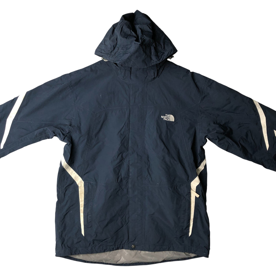 2000'S The North Face Hyvent Mountain Parka Shell Jacket, Men's Size L Nylon navy blue type Vintage Second Hand
