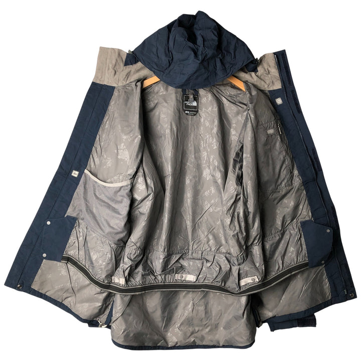 2000'S The North Face Hyvent Mountain Parka Shell Jacket, Men's Size L Nylon navy blue type Vintage Second Hand