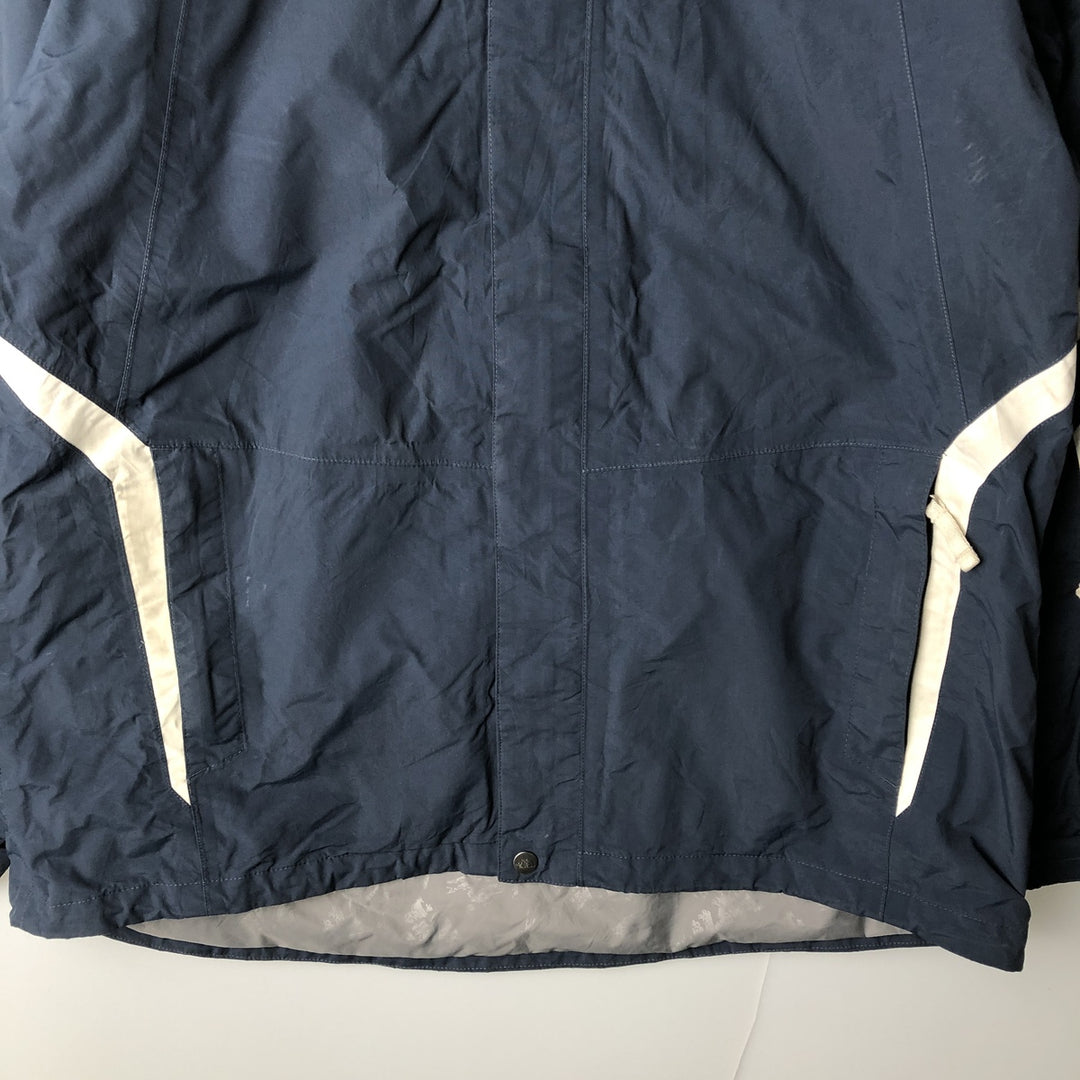 2000'S The North Face Hyvent Mountain Parka Shell Jacket, Men's Size L Nylon navy blue type Vintage Second Hand