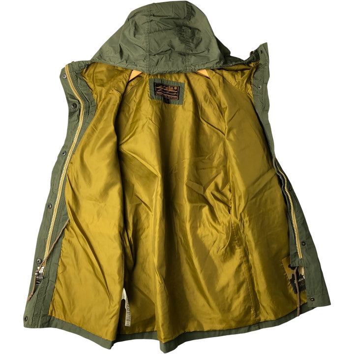 80s-90'S Eddie Bauer Black Tag Mountain Parka Shell Jacket Men's M Size Vintage Nylon Khaki type Vintage Second Hand
