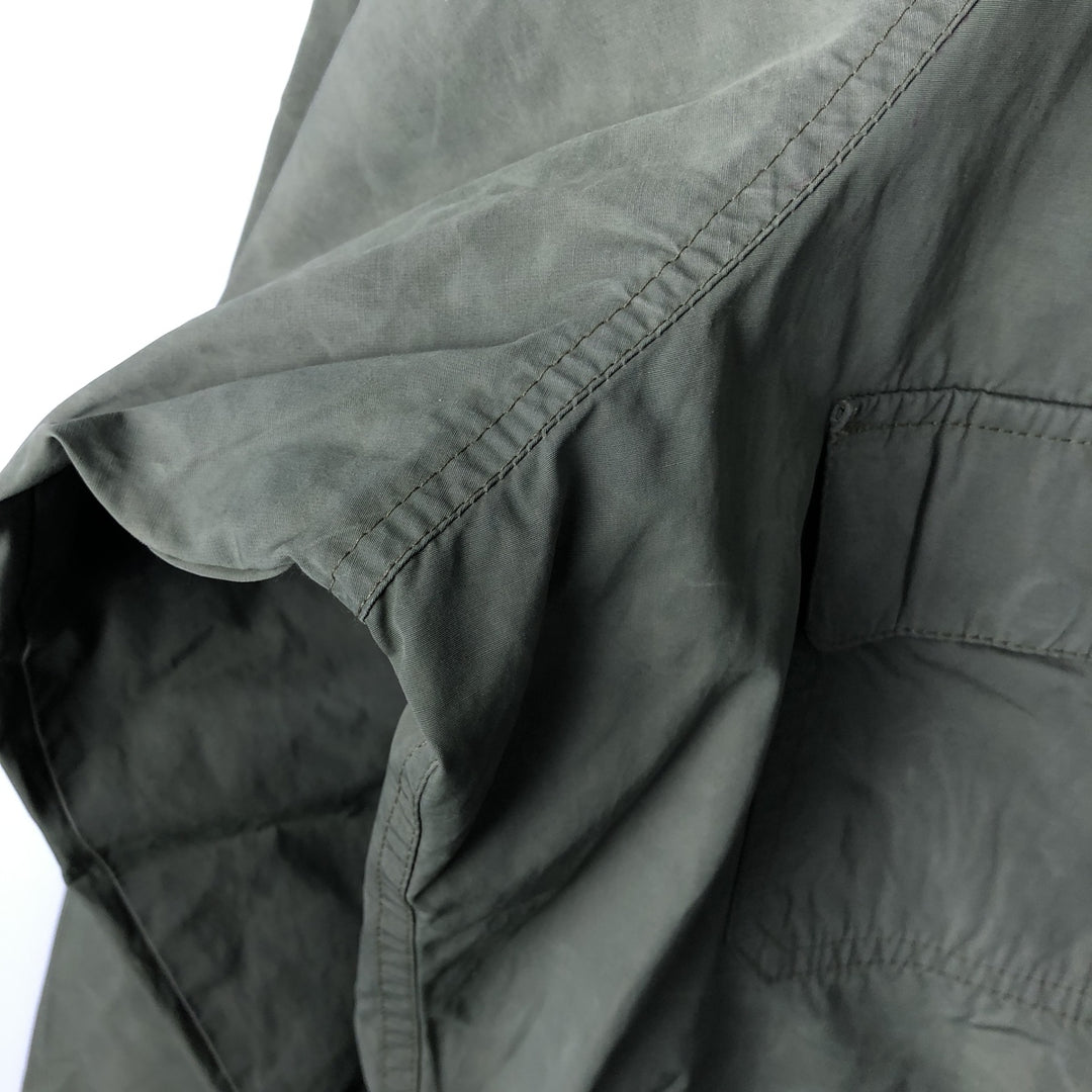 80s-90'S Eddie Bauer Black Tag Mountain Parka Shell Jacket Men's M Size Vintage Nylon Khaki type Vintage Second Hand