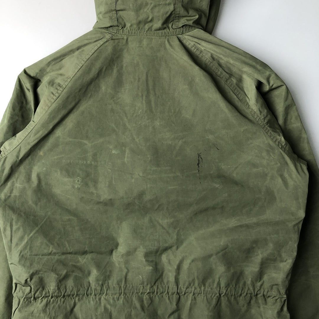 80s-90'S Eddie Bauer Black Tag Mountain Parka Shell Jacket Men's M Size Vintage Nylon Khaki type Vintage Second Hand