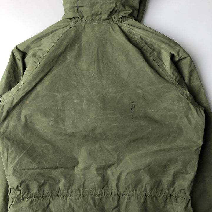 80s-90'S Eddie Bauer Black Tag Mountain Parka Shell Jacket Men's M Size Vintage Nylon Khaki type Vintage Second Hand