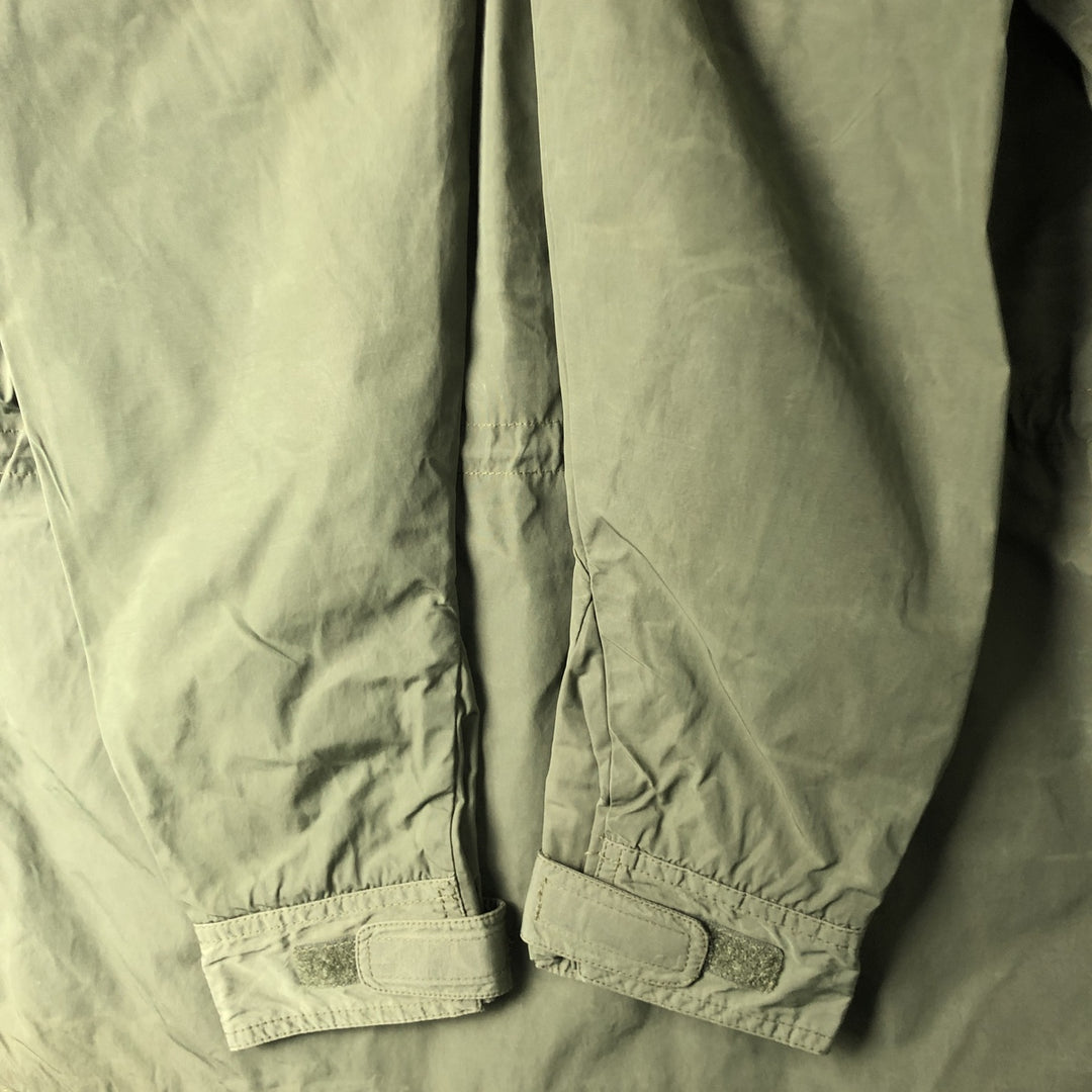 80s-90'S Eddie Bauer Black Tag Mountain Parka Shell Jacket Men's M Size Vintage Nylon Khaki type Vintage Second Hand