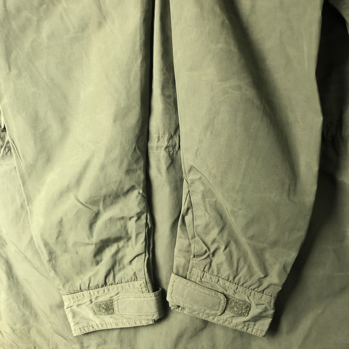 80s-90'S Eddie Bauer Black Tag Mountain Parka Shell Jacket Men's M Size Vintage Nylon Khaki type Vintage Second Hand