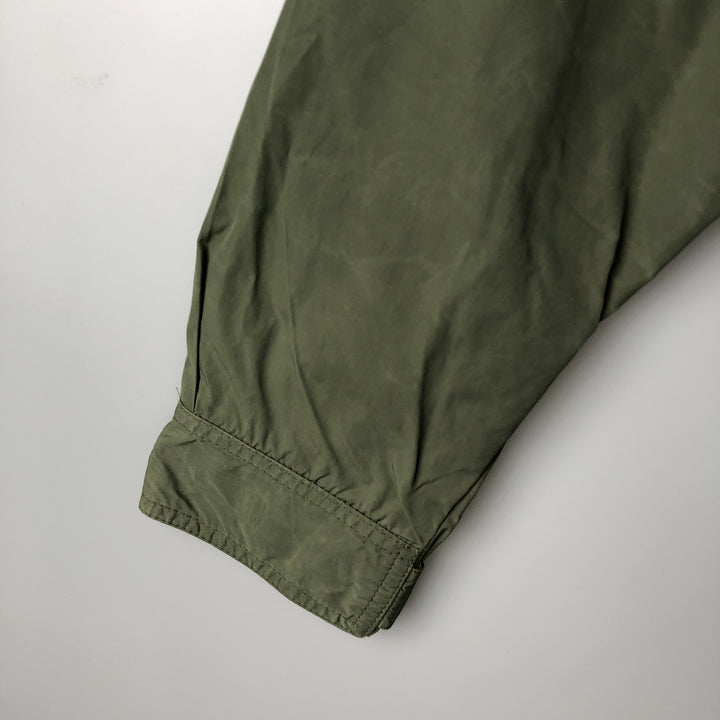 80s-90'S Eddie Bauer Black Tag Mountain Parka Shell Jacket Men's M Size Vintage Nylon Khaki type Vintage Second Hand