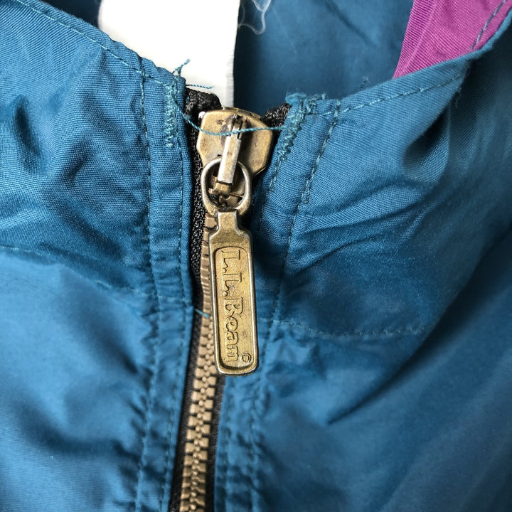 LLBean Native Pattern Anorak Parka, Men's Size L unclear green type Vintage Second Hand