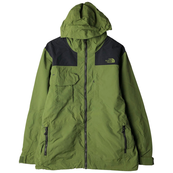 The North Face Nylon Parka, Men's Size L Nylon Khaki type Vintage Second Hand