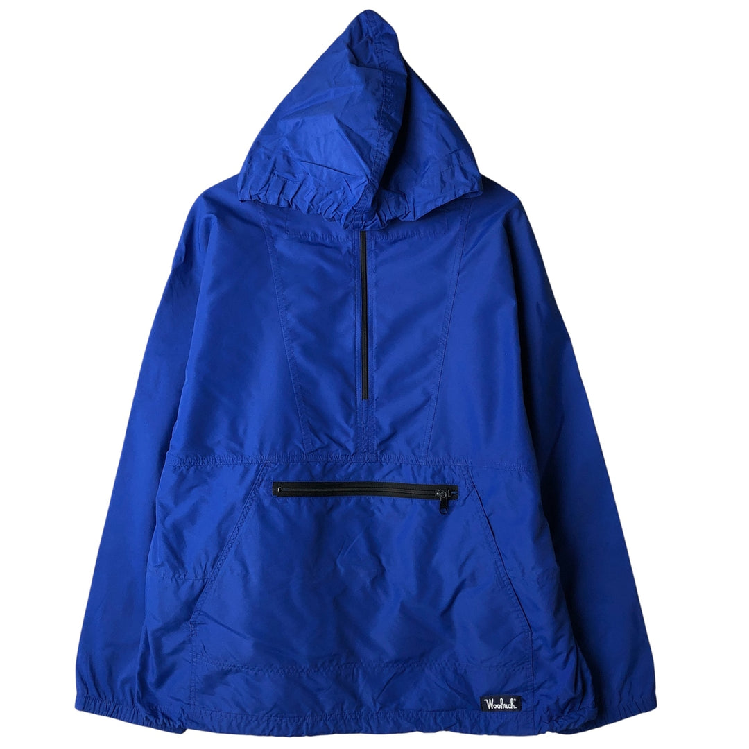 Vintage 1980'S Woolrich Anorak Parka, Men's XL Nylon blue type Vintage Second Hand