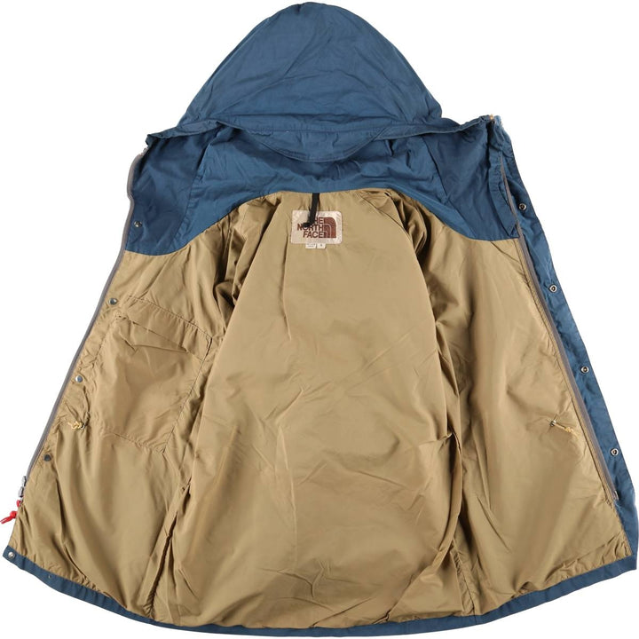 Vintage 1970'S The North Face Mountain Parka/Shell Jacket with Brown Tag, Men's Size Small unclear blue type Vintage Second Hand