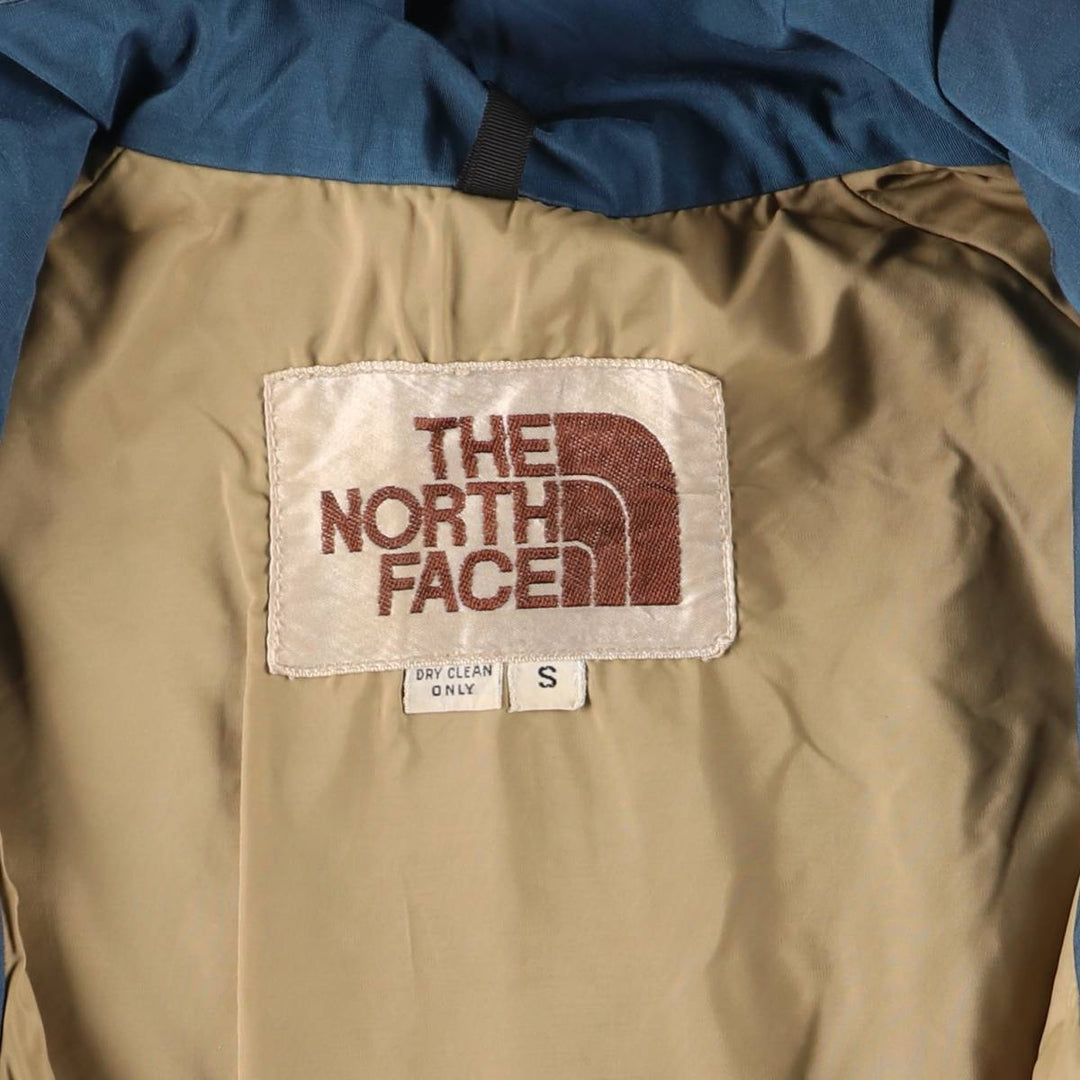 Vintage 1970'S The North Face Mountain Parka/Shell Jacket with Brown Tag, Men's Size Small unclear blue type Vintage Second Hand