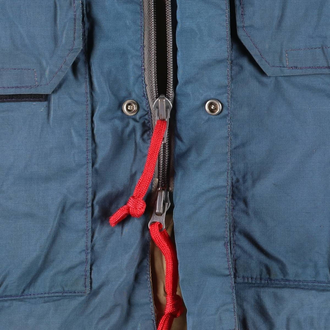 Vintage 1970'S The North Face Mountain Parka/Shell Jacket with Brown Tag, Men's Size Small unclear blue type Vintage Second Hand