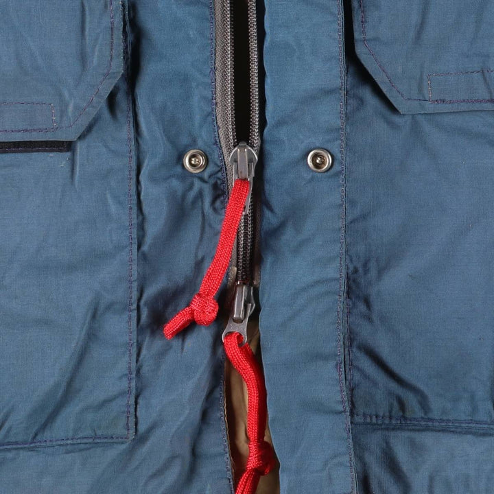 Vintage 1970'S The North Face Mountain Parka/Shell Jacket with Brown Tag, Men's Size Small unclear blue type Vintage Second Hand