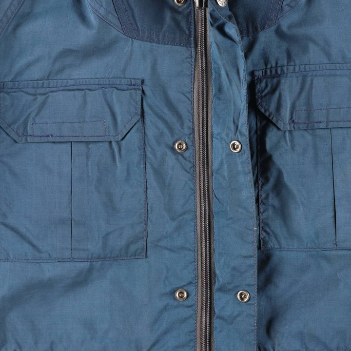 Vintage 1970'S The North Face Mountain Parka/Shell Jacket with Brown Tag, Men's Size Small unclear blue type Vintage Second Hand