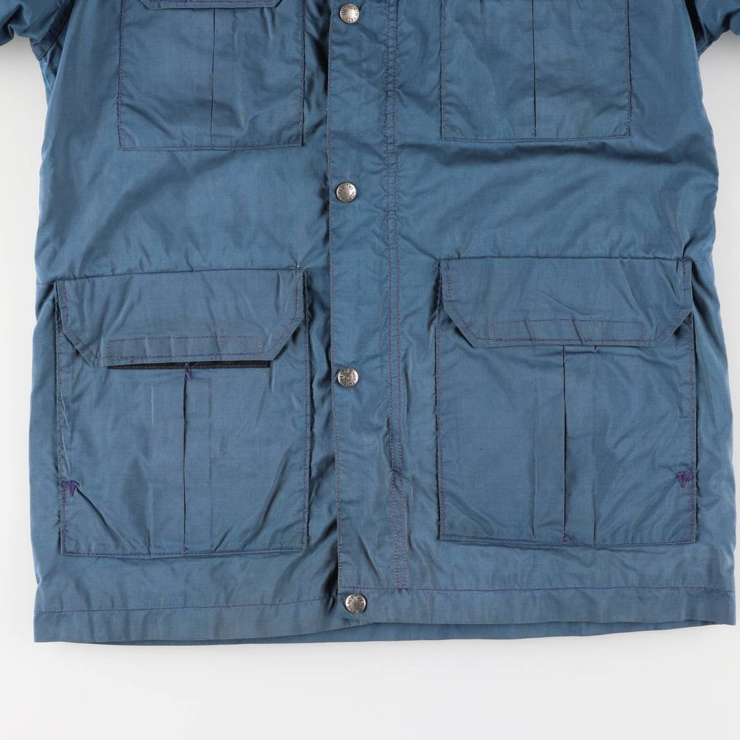 Vintage 1970'S The North Face Mountain Parka/Shell Jacket with Brown Tag, Men's Size Small unclear blue type Vintage Second Hand