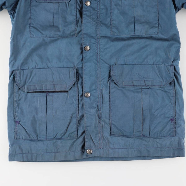 Vintage 1970'S The North Face Mountain Parka/Shell Jacket with Brown Tag, Men's Size Small unclear blue type Vintage Second Hand