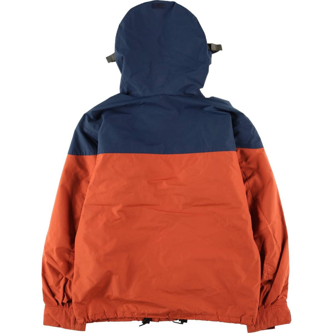 1980'S The North Face Navy Blue Tag GORE-TEX Mountain Parka Shell Jacket Made in USA Men's Medium Nylon (Gore-Tex) orange type Vintage Second Hand