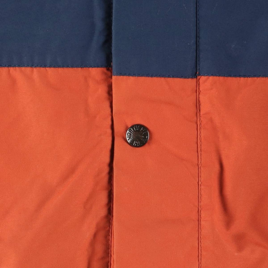 1980'S The North Face Navy Blue Tag GORE-TEX Mountain Parka Shell Jacket Made in USA Men's Medium Nylon (Gore-Tex) orange type Vintage Second Hand