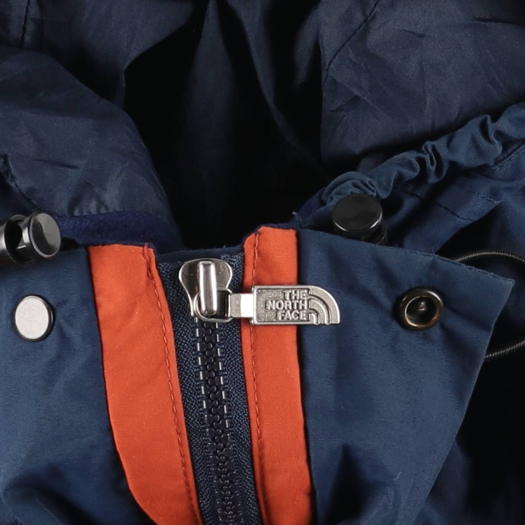 1980'S The North Face Navy Blue Tag GORE-TEX Mountain Parka Shell Jacket Made in USA Men's Medium Nylon (Gore-Tex) orange type Vintage Second Hand