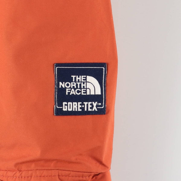 1980'S The North Face Navy Blue Tag GORE-TEX Mountain Parka Shell Jacket Made in USA Men's Medium Nylon (Gore-Tex) orange type Vintage Second Hand