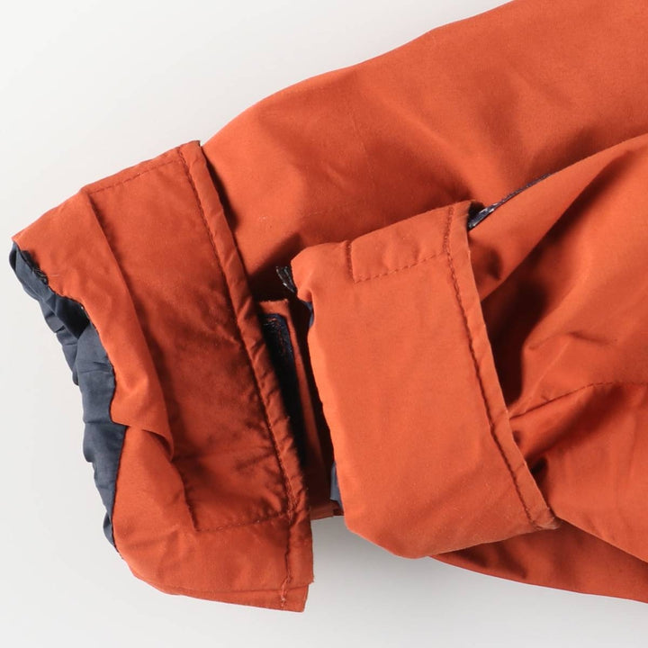 1980'S The North Face Navy Blue Tag GORE-TEX Mountain Parka Shell Jacket Made in USA Men's Medium Nylon (Gore-Tex) orange type Vintage Second Hand