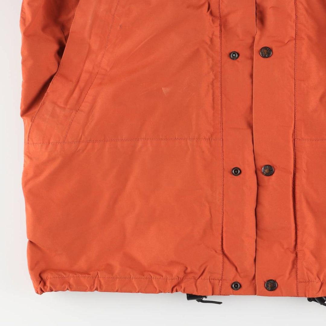 1980'S The North Face Navy Blue Tag GORE-TEX Mountain Parka Shell Jacket Made in USA Men's Medium Nylon (Gore-Tex) orange type Vintage Second Hand
