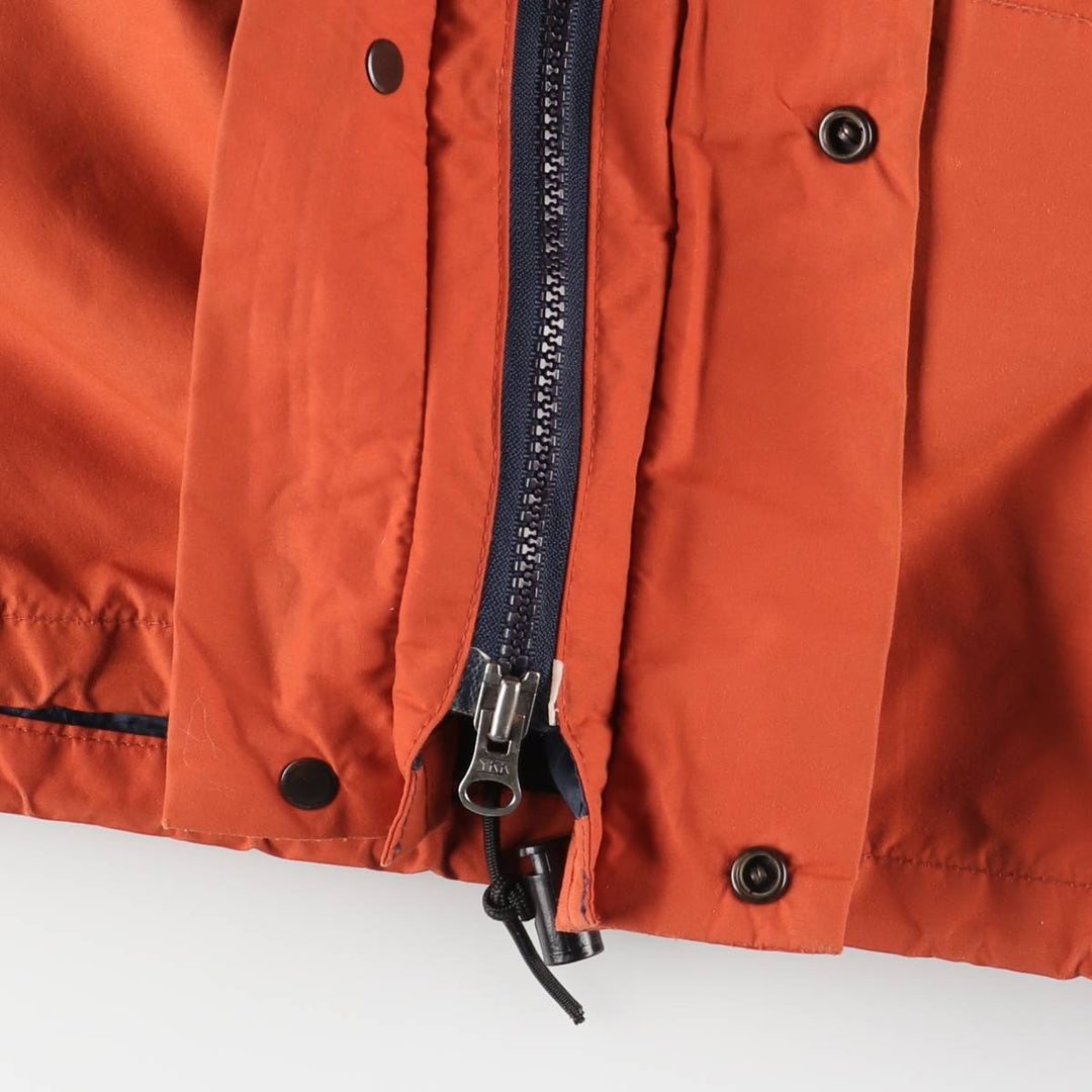 1980'S The North Face Navy Blue Tag GORE-TEX Mountain Parka Shell Jacket Made in USA Men's Medium Nylon (Gore-Tex) orange type Vintage Second Hand