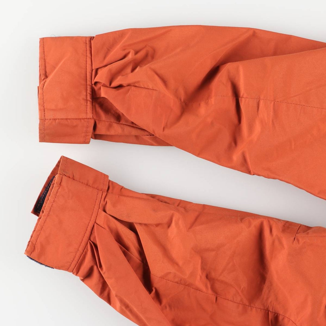 1980'S The North Face Navy Blue Tag GORE-TEX Mountain Parka Shell Jacket Made in USA Men's Medium Nylon (Gore-Tex) orange type Vintage Second Hand