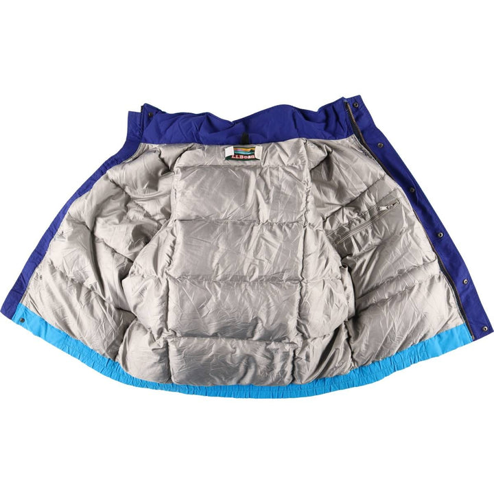 Vintage LLBean Men's Down Jacket (Size L, Made in USA) from the 1980'S to 1990s Nylon Blue type light blue Vintage Second Hand