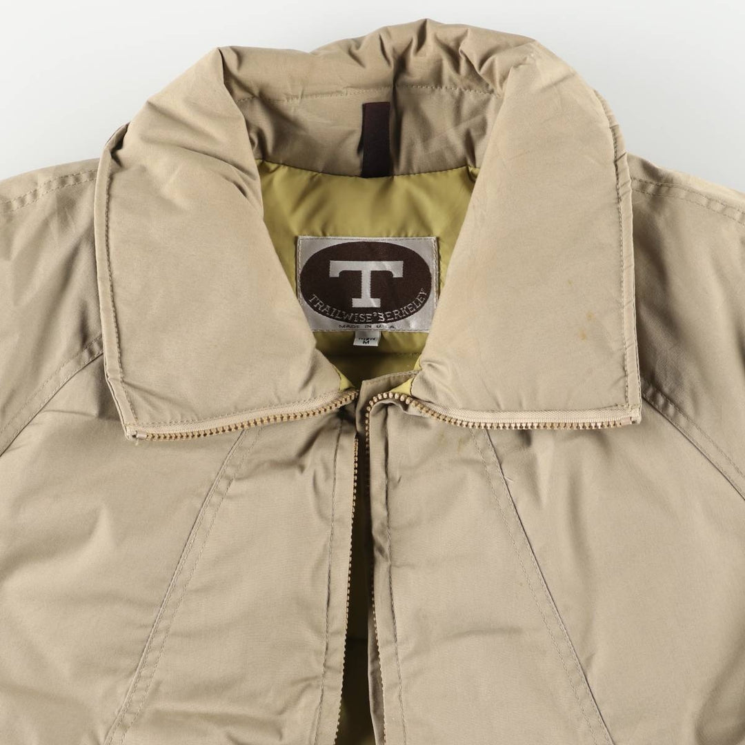 Vintage Trailwise Berkeley Down Jacket, Made in the USA, Men's Size Medium polyester Beige type Vintage Second Hand