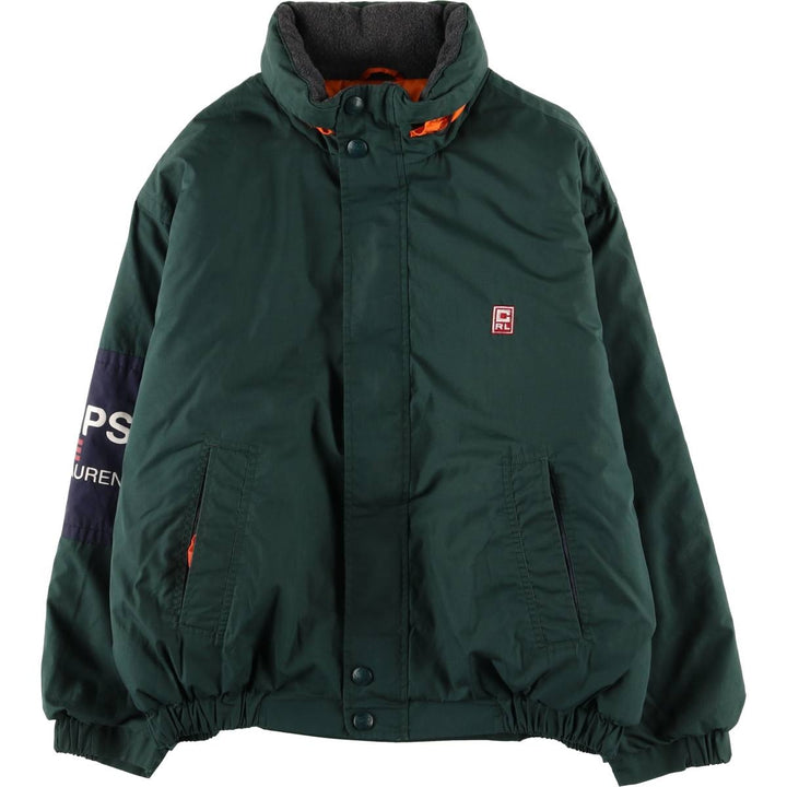 Ralph Lauren CHAPS padded puffer jacket, men's size L polyester Green type dark green Vintage Second Hand
