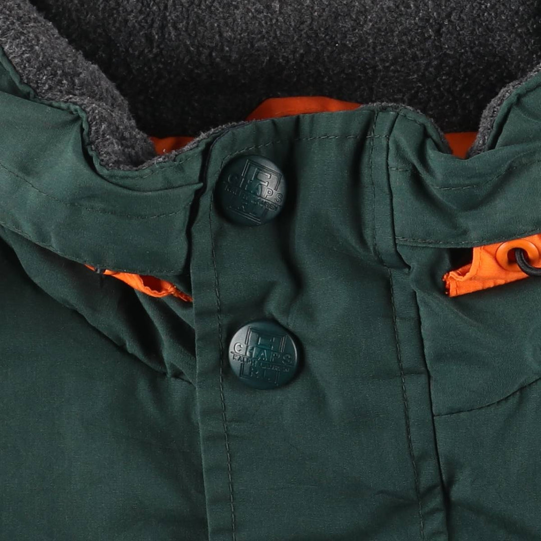 Ralph Lauren CHAPS padded puffer jacket, men's size L polyester Green type dark green Vintage Second Hand