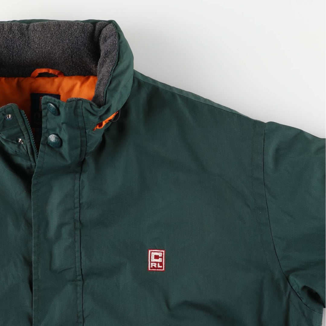 Ralph Lauren CHAPS padded puffer jacket, men's size L polyester Green type dark green Vintage Second Hand