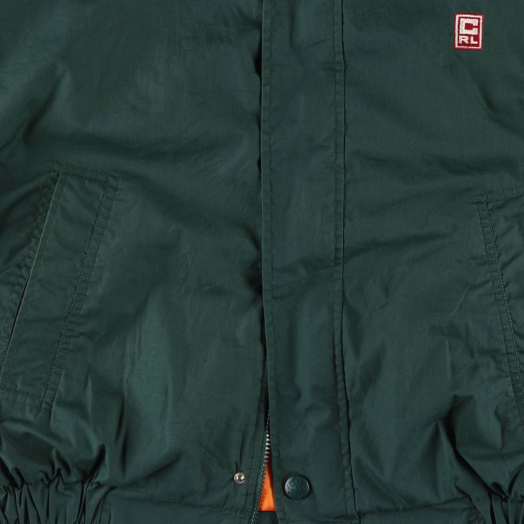 Ralph Lauren CHAPS padded puffer jacket, men's size L polyester Green type dark green Vintage Second Hand