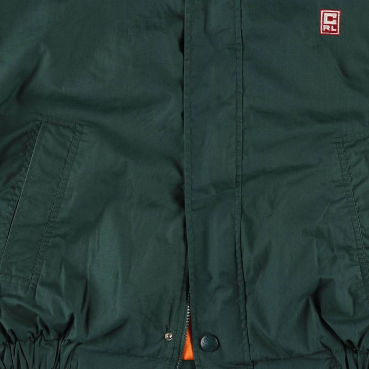 Ralph Lauren CHAPS padded puffer jacket, men's size L polyester Green type dark green Vintage Second Hand