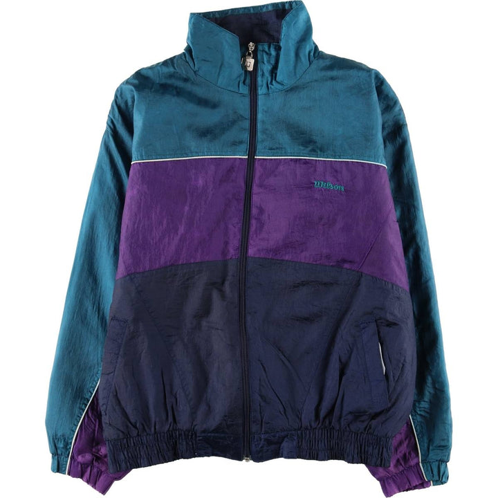 Wilson Nylon Jacket, Men's Size L Nylon blue type Vintage Second Hand