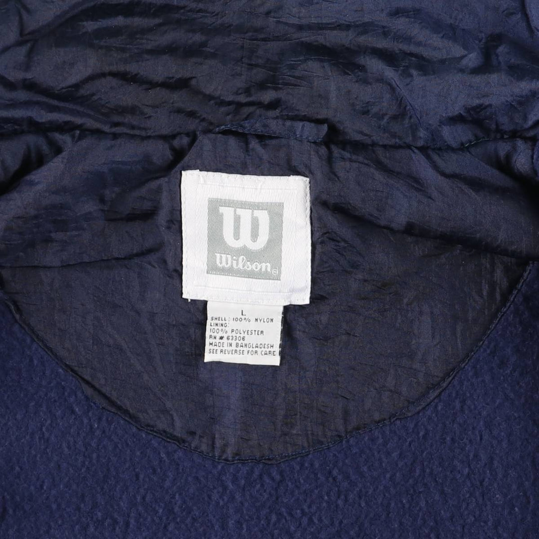 Wilson Nylon Jacket, Men's Size L Nylon blue type Vintage Second Hand