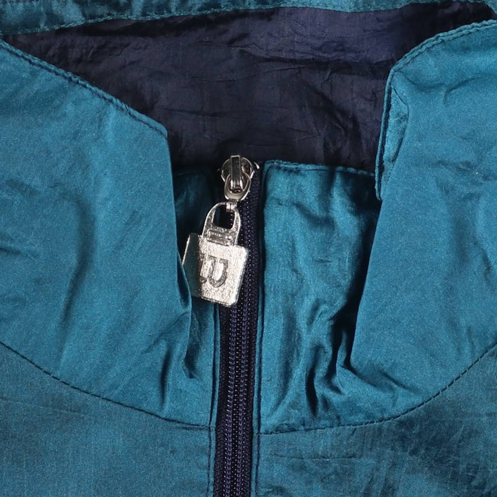 Wilson Nylon Jacket, Men's Size L Nylon blue type Vintage Second Hand