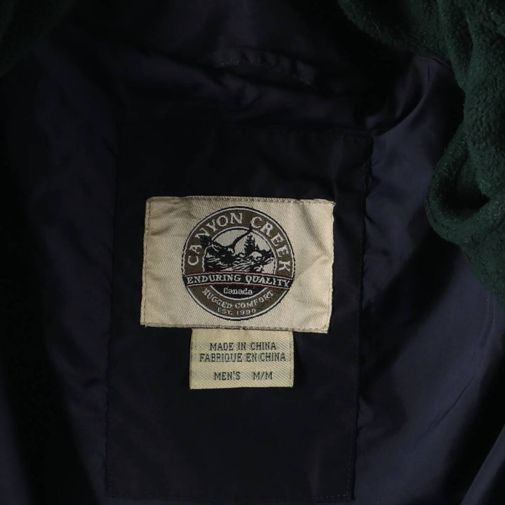 CANYON CREEK Nylon Jacket, Men's Size M Nylon navy blue type Vintage Second Hand