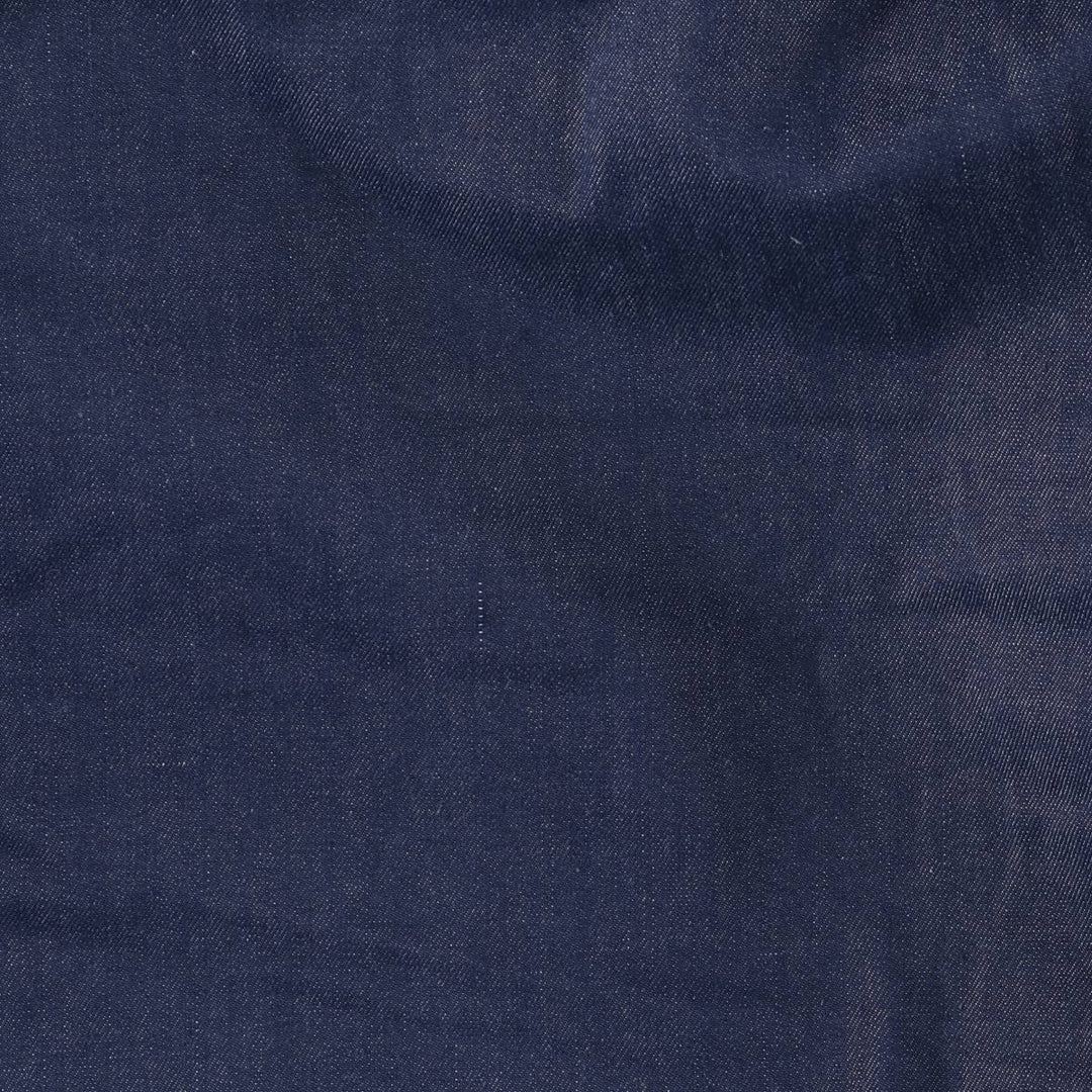 Bat-dyed denim boa lunch coat, men's size L unclear blue type Vintage Second Hand