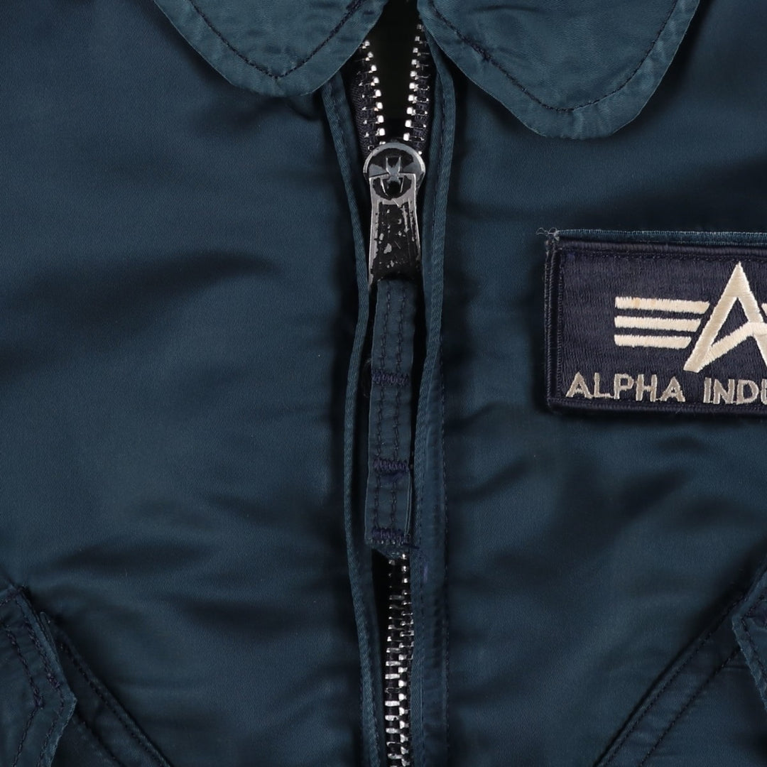 90'S Alpha CWU-45 Nylon navy blue type Vintage Second Hand