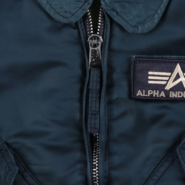 90'S Alpha CWU-45 Nylon navy blue type Vintage Second Hand