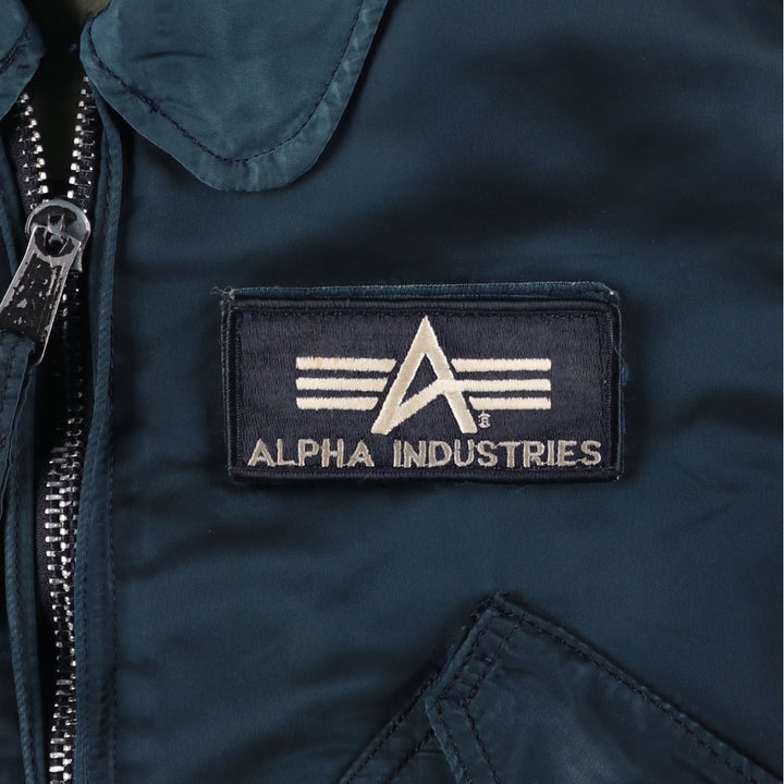 90'S Alpha CWU-45 Nylon navy blue type Vintage Second Hand