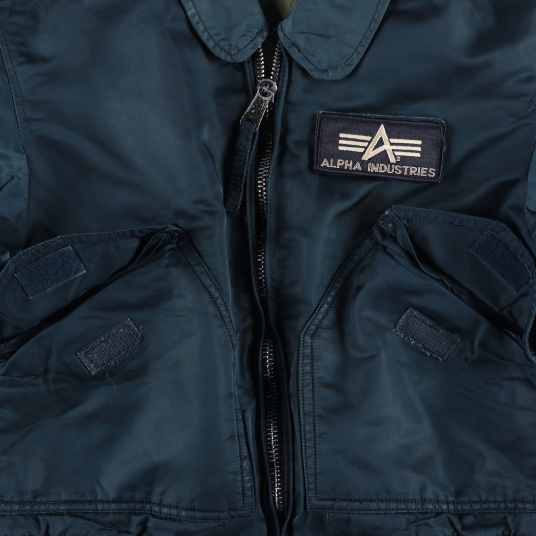 90'S Alpha CWU-45 Nylon navy blue type Vintage Second Hand