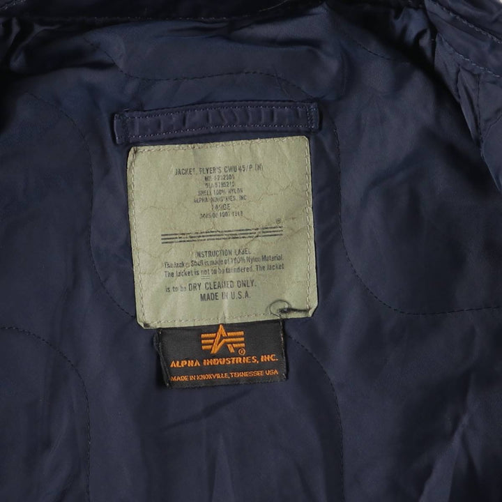 Civilian Alpha CWU-45 Nylon navy blue type Vintage Second Hand