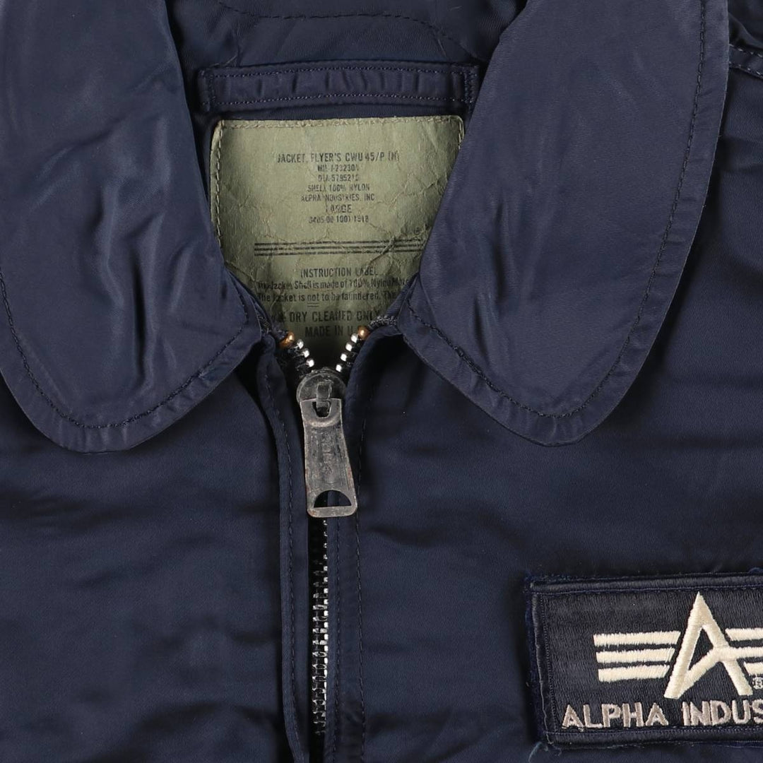 Civilian Alpha CWU-45 Nylon navy blue type Vintage Second Hand